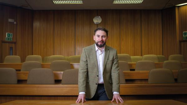 David in the council chambers at Cannock Chase Council